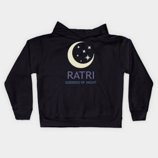 Ratri Ancient Hindu Goddess of Night Kids Hoodie